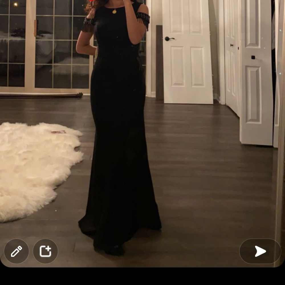 Black evening gown